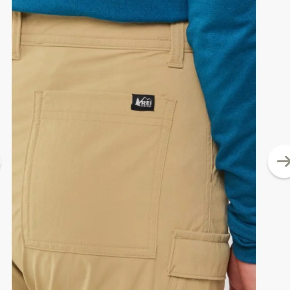 REI Co-op  Sahara Convertible Pants - Kids Khaki Cargo Pants zip shorts 10/12